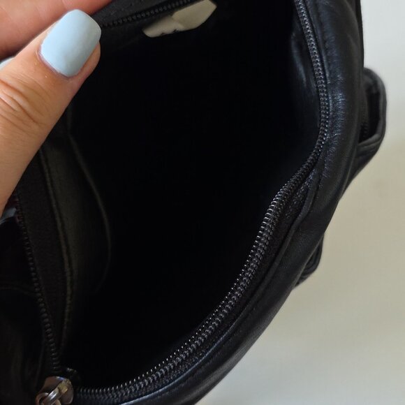 DANIER | Leather Backpack Bag Black - Picture 6 of 6